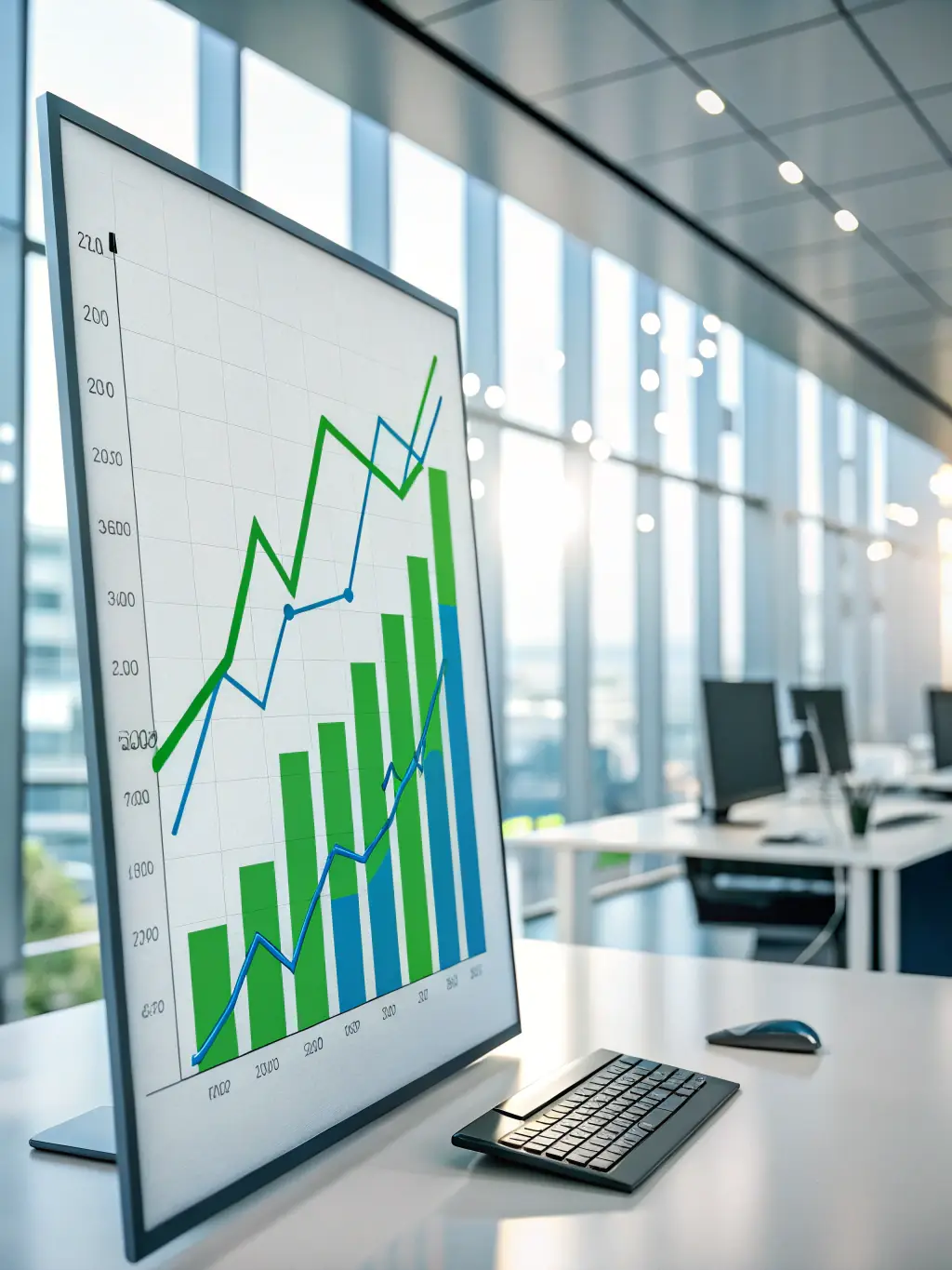 A graph showing steady financial growth, symbolizing successful financial planning and investment strategies.